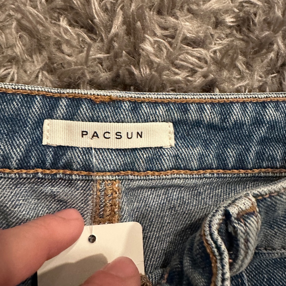 PACSUN Jean shorts high rise woman’s size 27 - Picture 2 of 4
